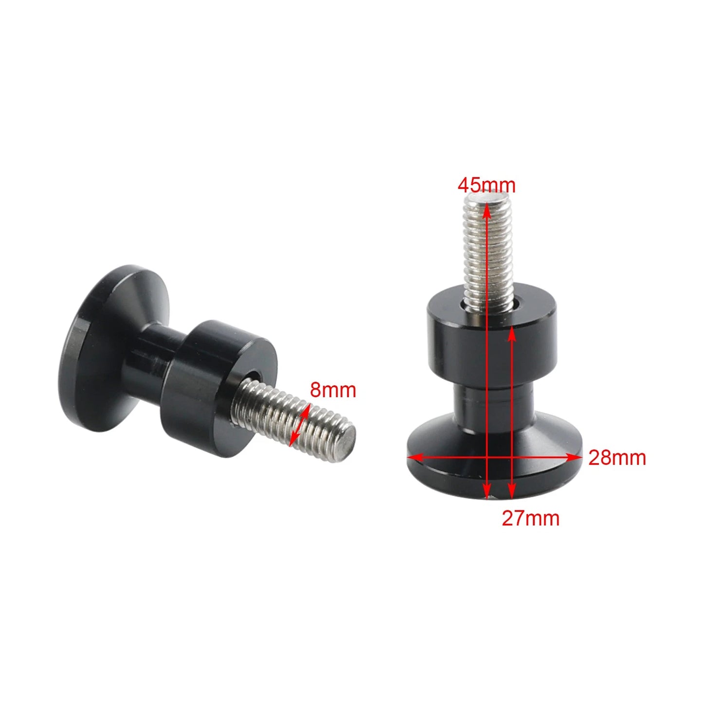 2X Gold Anodized Aluminum Seat Bolt for Harley Dyna Softail Sportster Road King