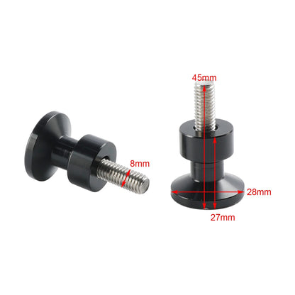 2X Gold Anodized Aluminum Seat Bolt for Harley Dyna Softail Sportster Road King