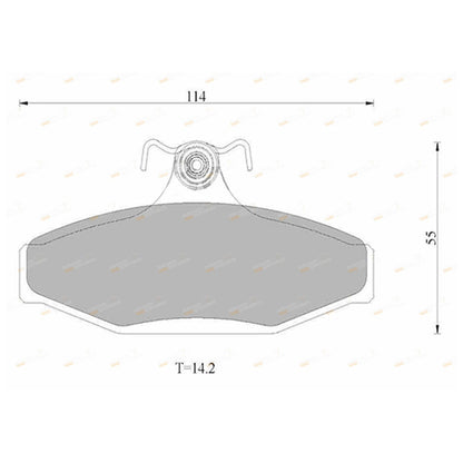 Rear Disc Brake Pads for Ford Falcon EF EL AU (1994–2000)