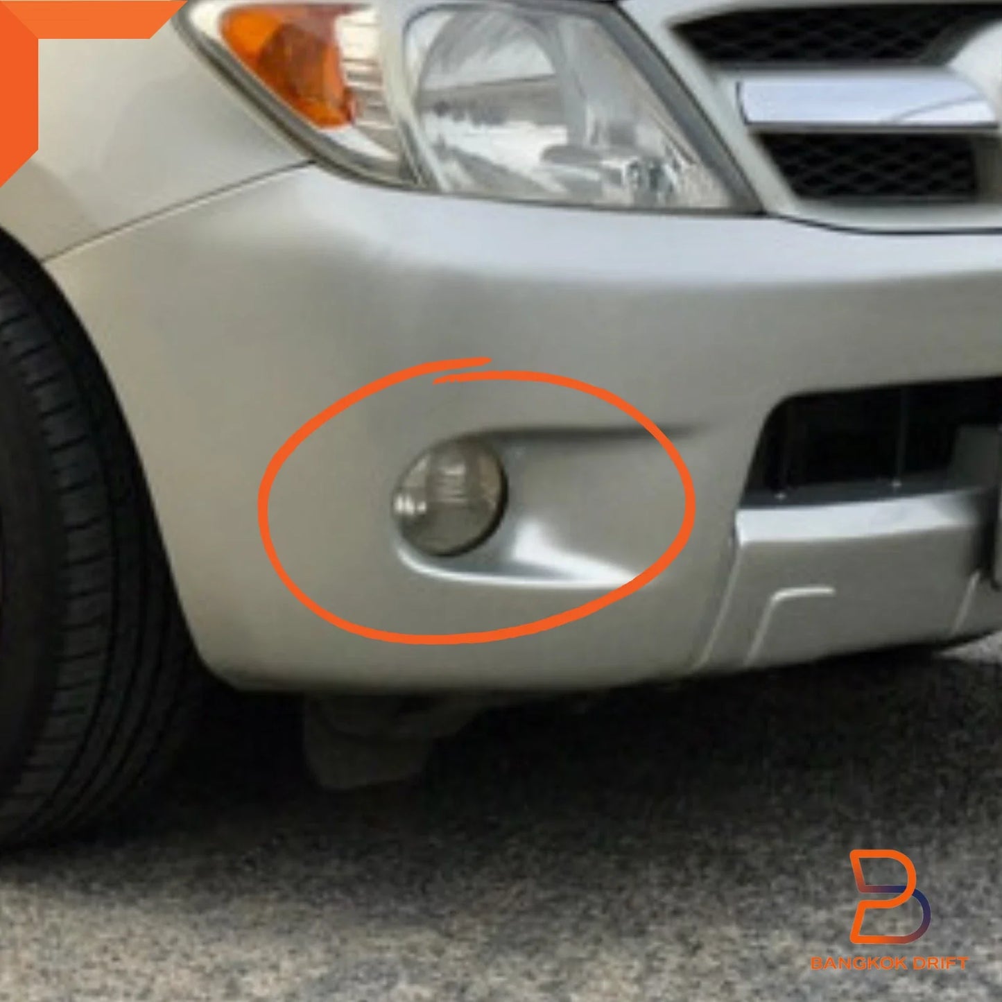 Fog Lamp Spot Driving Light Set for Toyota Hilux MK6 (2005-2008)