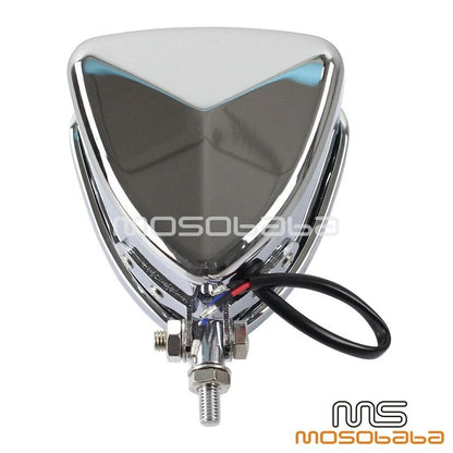 Chrome Triangle Retro Headlight for Harley Street Glide (2014-2023)
