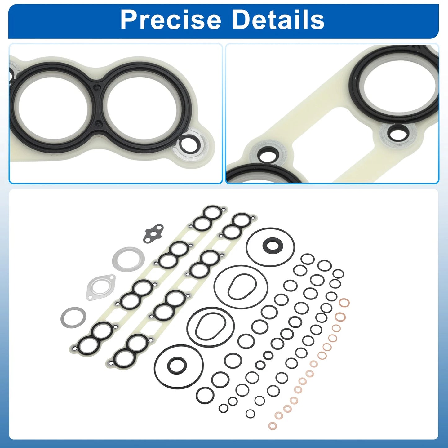 Lower and Upper Intake Manifold Plenum Gasket for Ford E350 E450 (1992–2021)