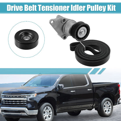 Drive Belt Tensioner Idler Pulley Assembly for Chevy Avalanche (2002-2013)