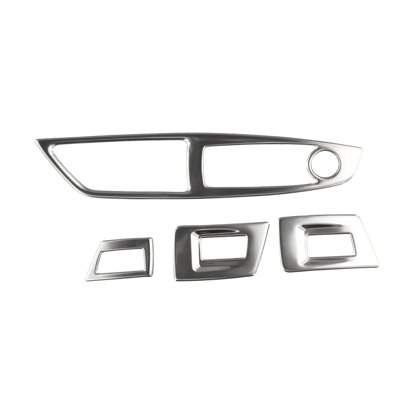 Polished Interior Door Window Lift Button Cover Trim for BMW 5 Series