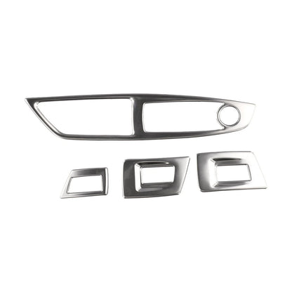 Polished Interior Door Window Lift Button Cover Trim for BMW 5 Series