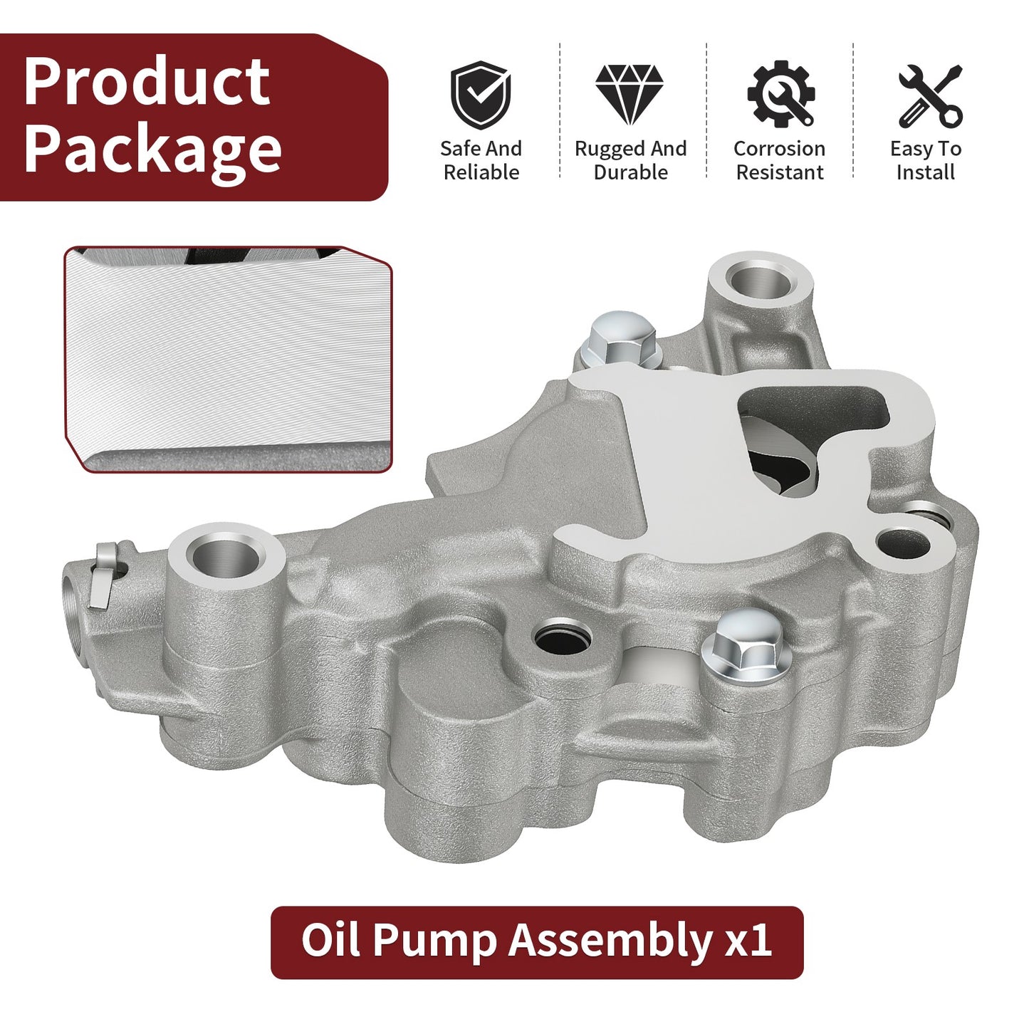 Oil Pump Assembly for Honda Sportrax 400 TRX400EX (1999–2008, 2009, 2012–2014)