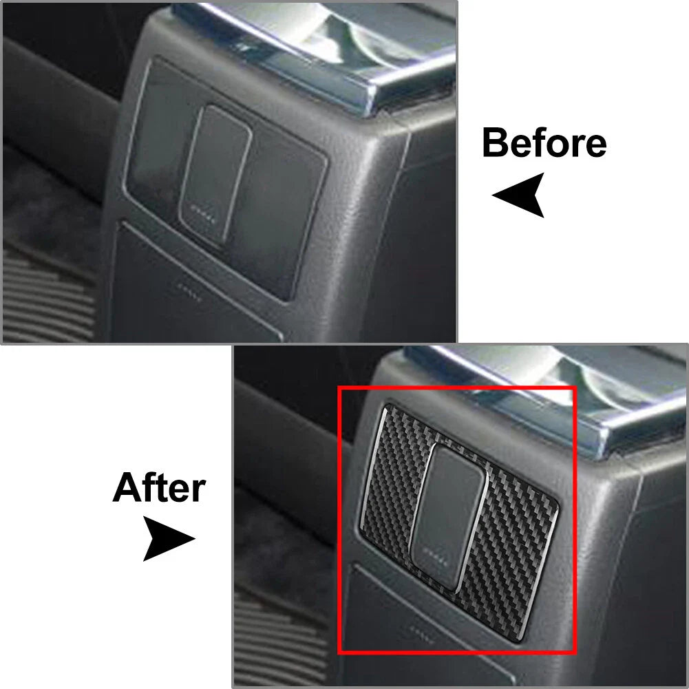 Rear Power Outlet Panel Cover for Volkswagen Passat B5 (2001-2005) Black