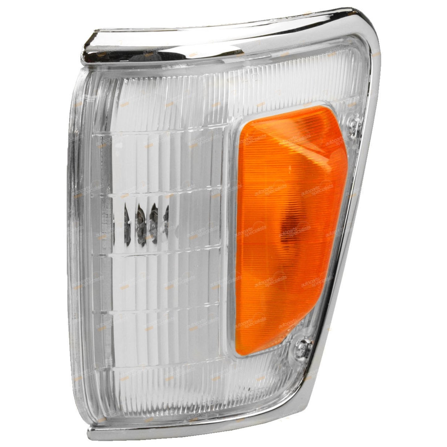Pair Chrome Trim Corner Indicator Park Lights for Toyota Hilux (1988–1991)