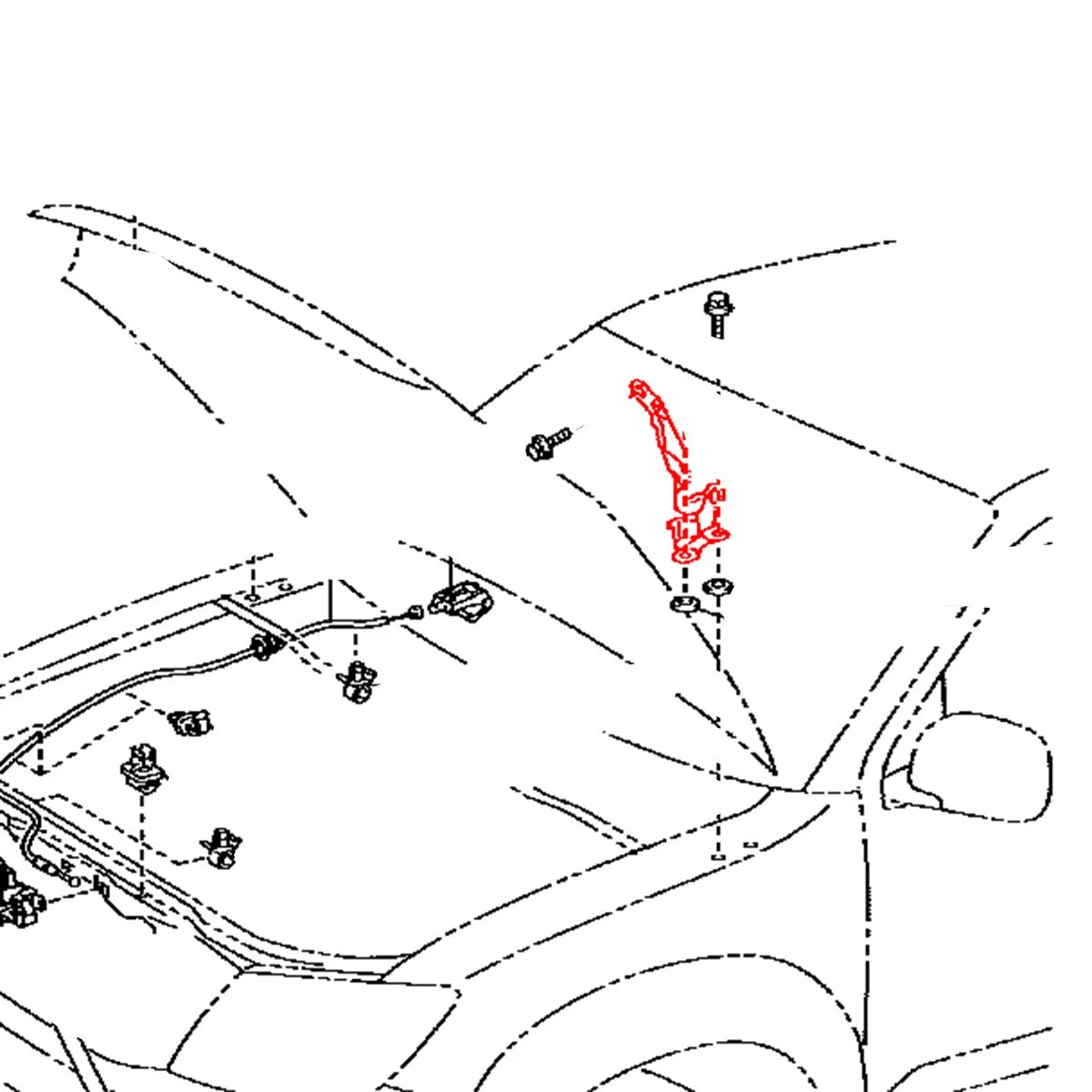 Bonnet Hood Hinges for Toyota Hilux Vigo Champ (2005–2015)