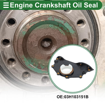1 Pc Front Crankshaft Oil Seal with Flange for Volkswagen Atlas (2018–2023) No. 03H103151B