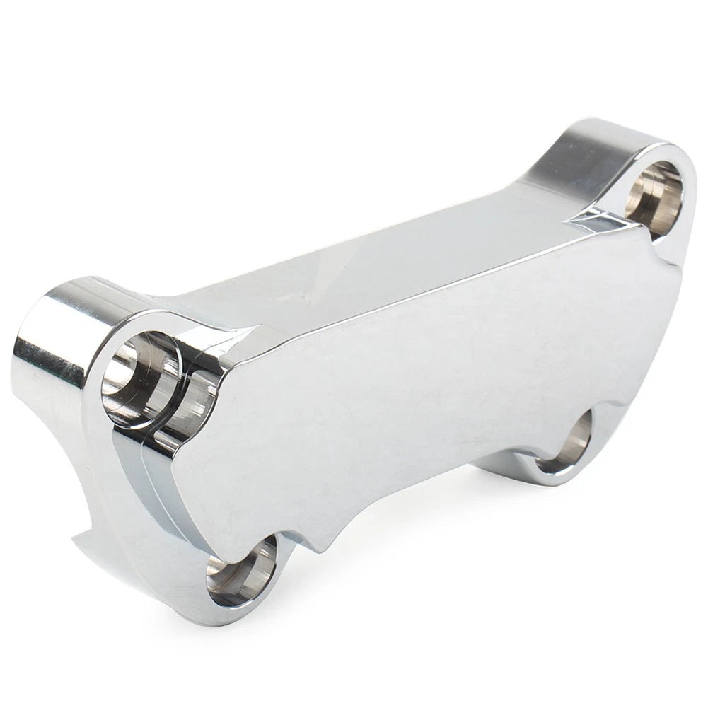 1" Handlebar Riser Top Clamp Cover for Harley Dyna Softail Sportster 883 (2000–2023) Chrome