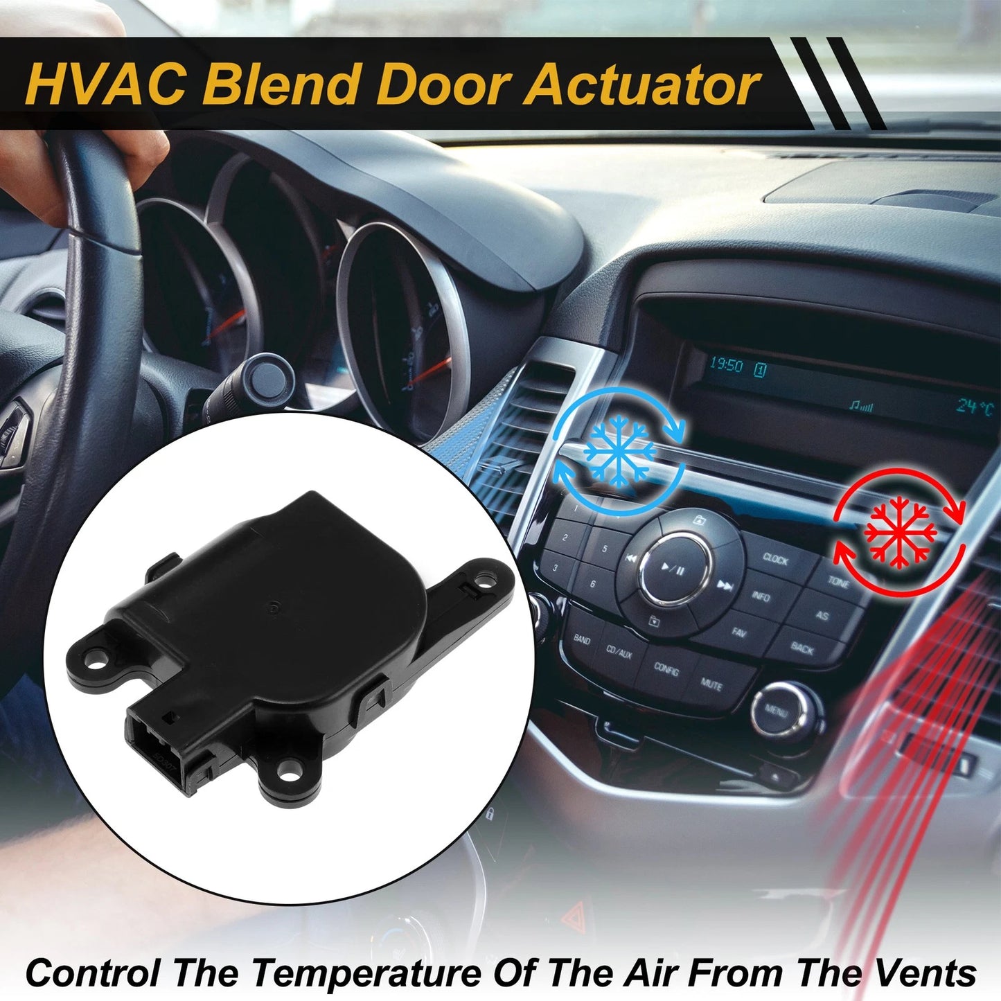 HVAC Heater Blend Door Actuator for Kia Magentis (2006–2010) No. 971252G000