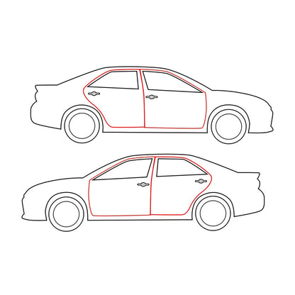 Front Rear Door Weatherstrip Set for Mazda Familia GLC 323 Sedan 1980-1985