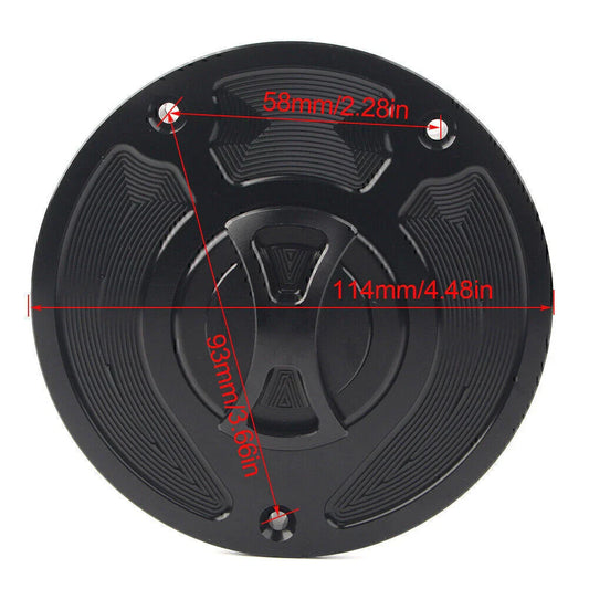 Keyless Gas Fuel Tank Cap Cover for Honda CBR1000RR Fireblade (2004-2023)