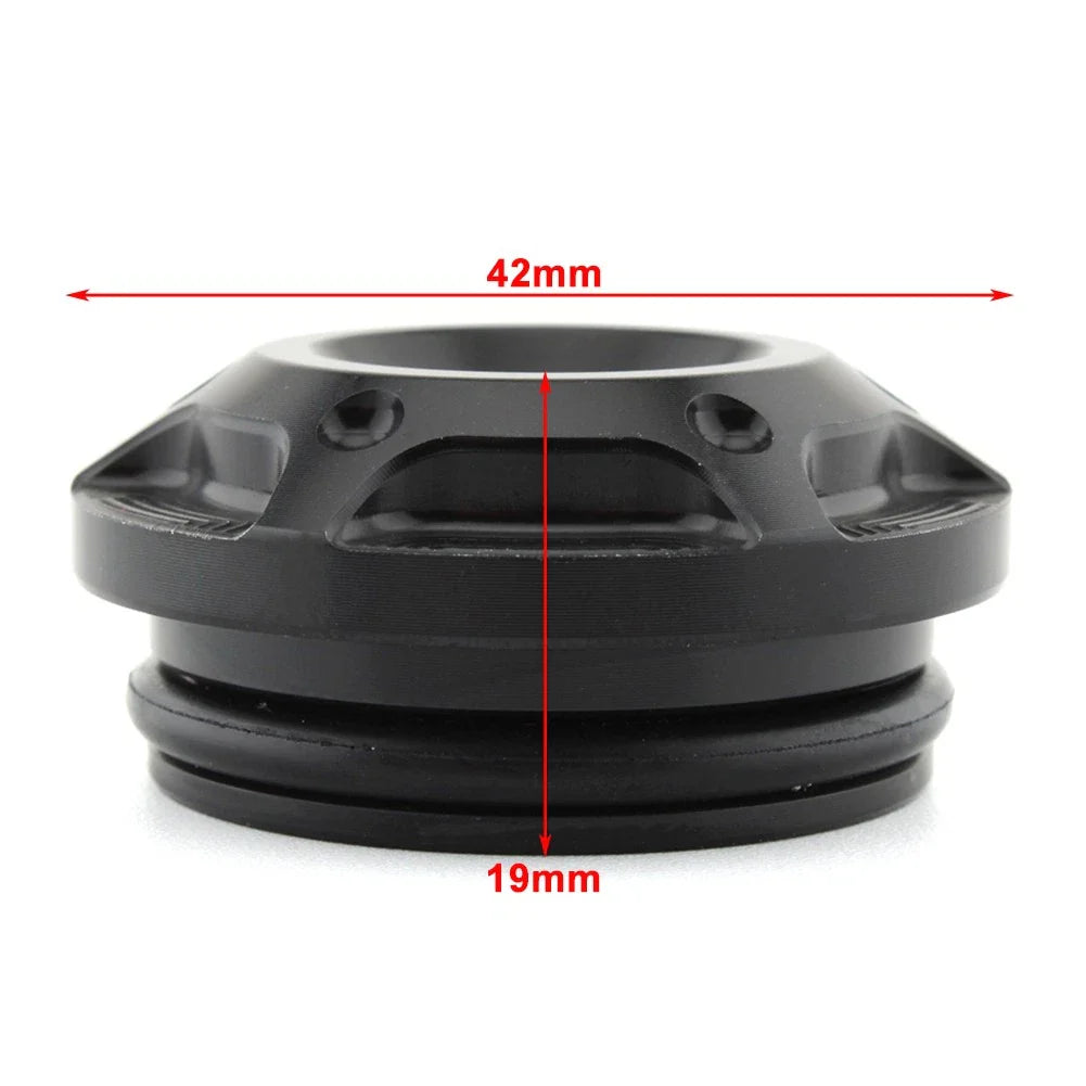 Black & Silver Frame Hole Cover Caps for Harley X350