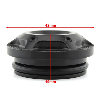 Black & Silver Frame Hole Cover Caps for Harley X350