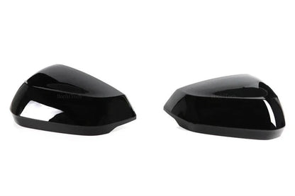 Pair Gloss Black Side Mirror Cap Covers for Audi Q2 / Q3 (2016–2025)