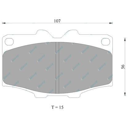 Front Disc Brake Pad Set for Toyota Bundera RJ70 LJ70 LJ71 84~91 Land Cruiser