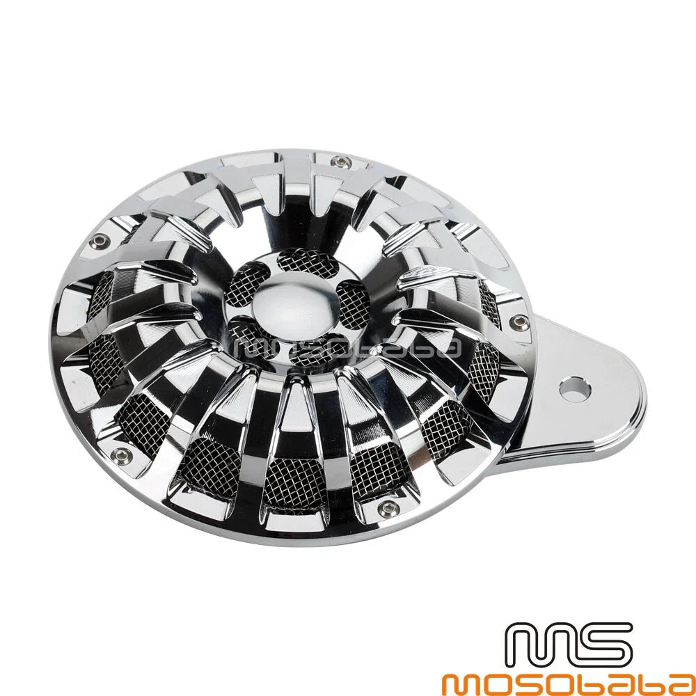 CNC Motorcycle Horn Speaker Cover for Harley Big Twin Softail Sportster (91-17)