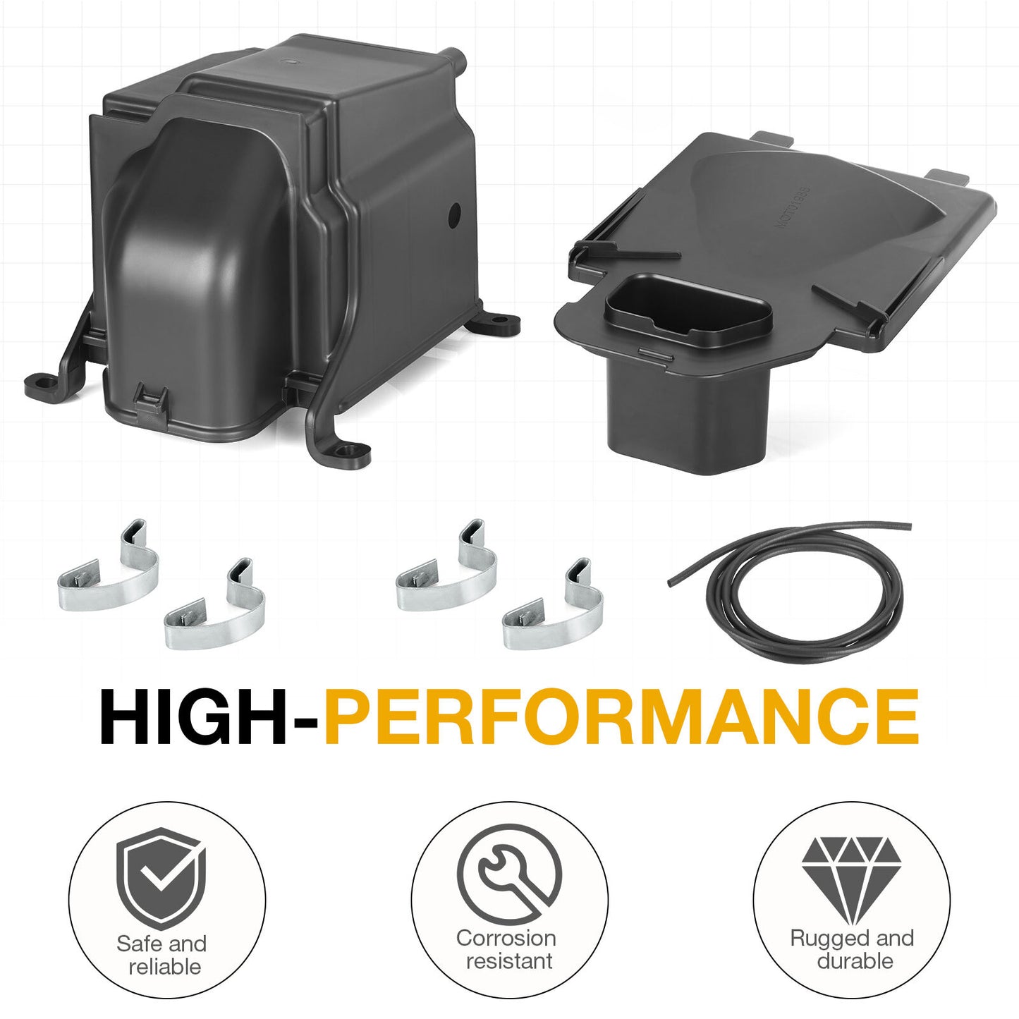 Air Filter Box Cleaner Case & Lid Cover for Yamaha YFZ450 (2004–2013)