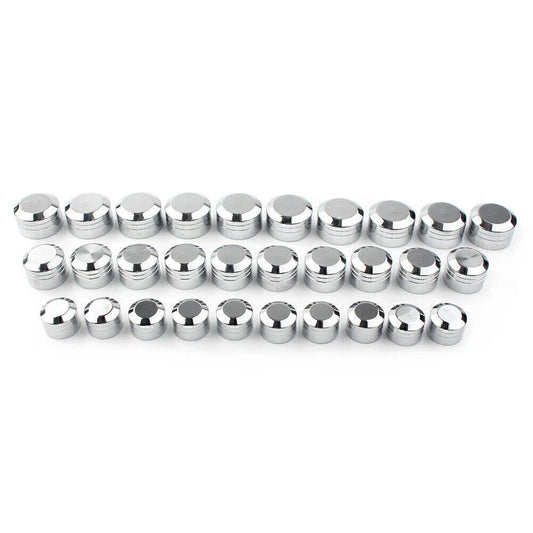 10 x CNC Inner 9/11/13mm Schrauben Bolt Topper Caps Covers for Harley Chrome