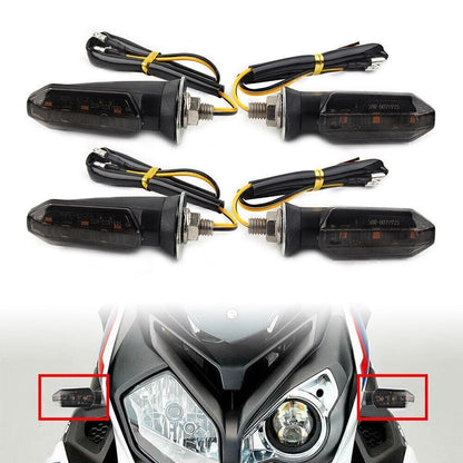 4X LED Turn Signal Indicator Blinker Light for Universal Motorcycle (12V)