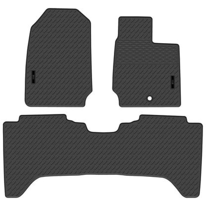 Full Set Front & Rear Custom Fit Moulded Rubber Floor Mats for Mazda BT-50 TF