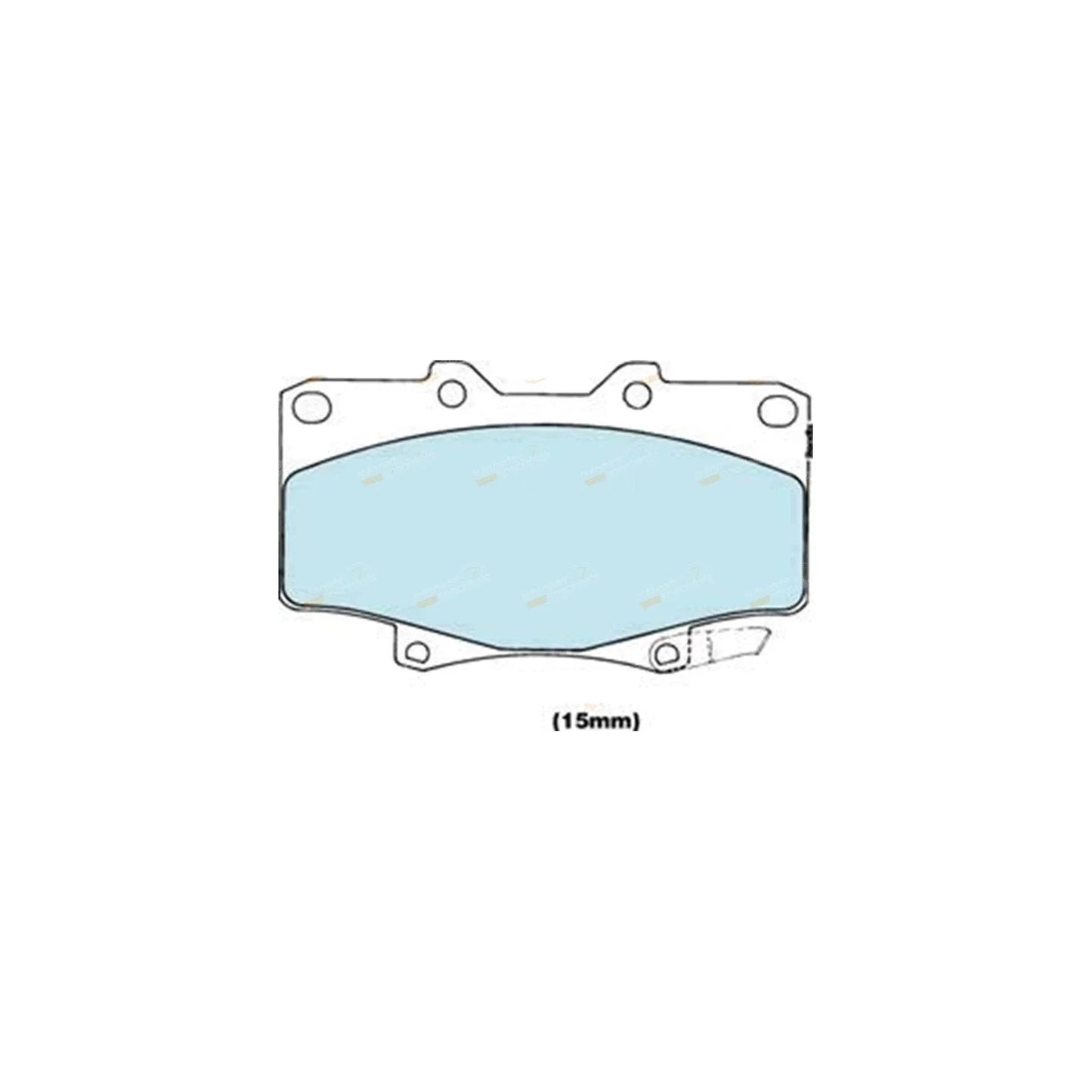 Front Slotted Disc Rotors Pads for Toyota FJ80 HDJ80 HZJ80 (1990–1992)
