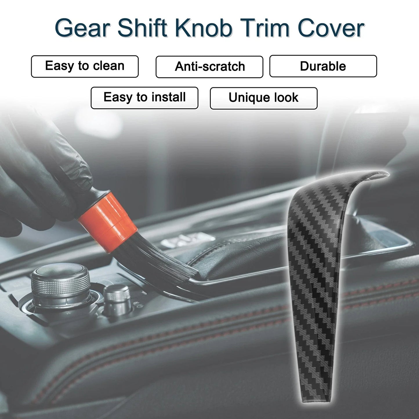 ABS Gear Shift Knob Cover Sticker for BMW 1 Series 3 Series Z4 X1