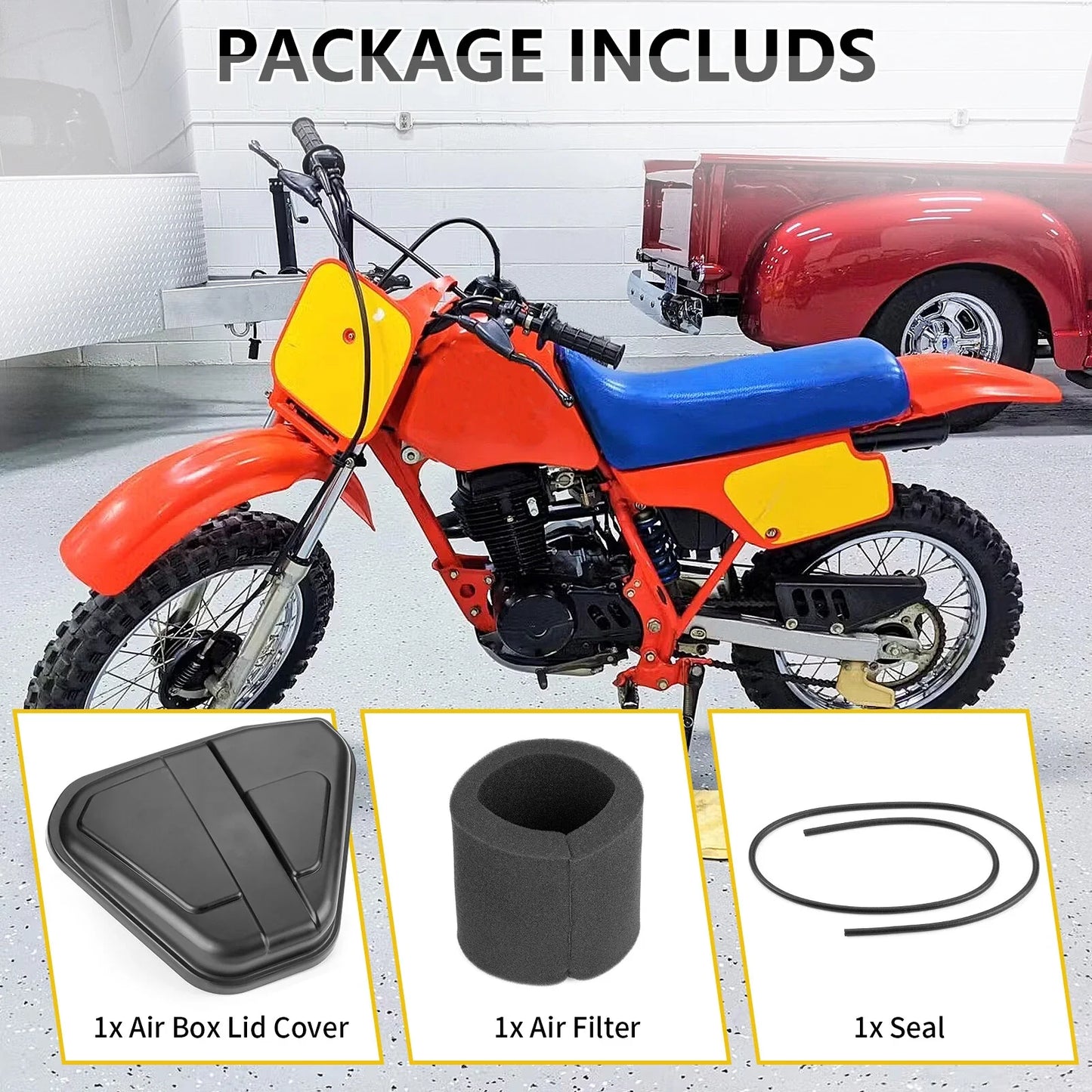 Air Filter Cap w/ Seal for Honda CRF80F XR100R