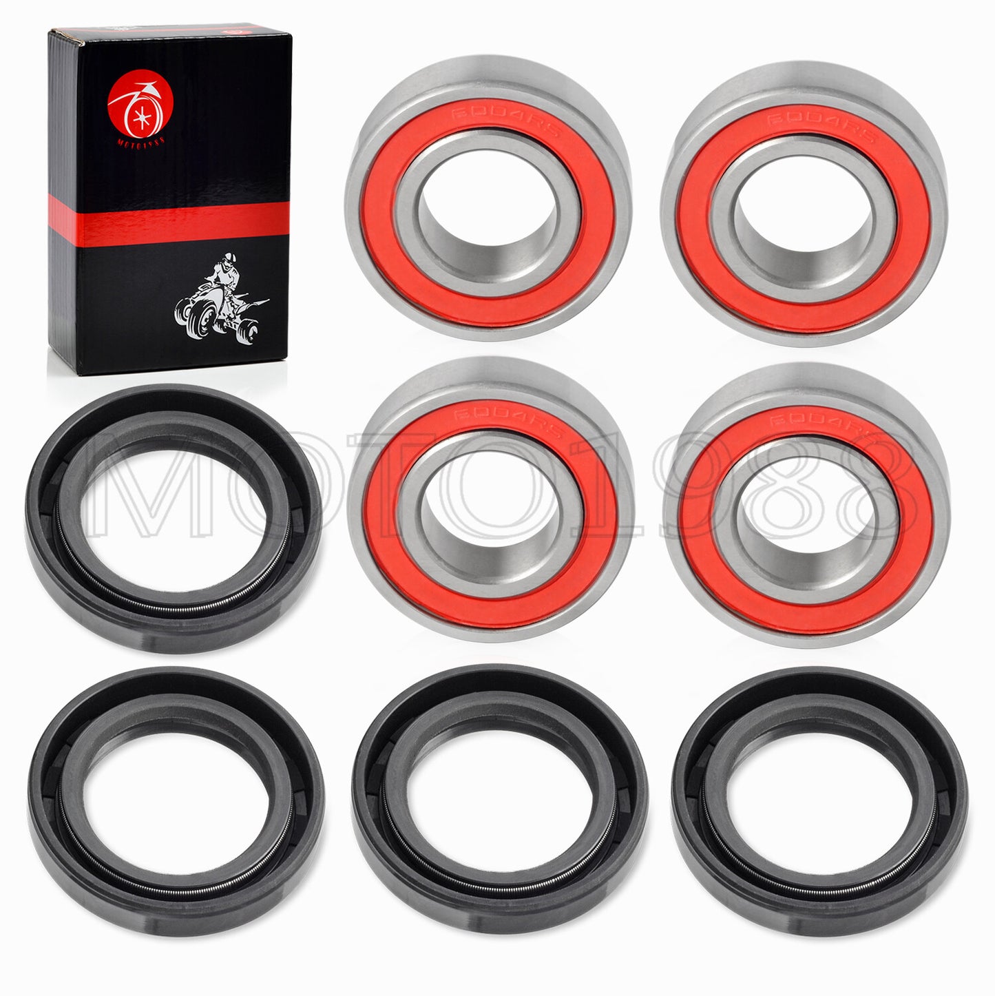 Front Wheel Bearing Shaft Seals Kit for Honda Rancher 350 (2000–2006)