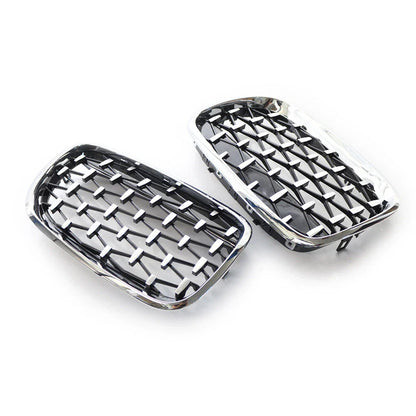 Diamond Style Chrome Front Kidney Grille for BMW X5 (2007-2013)