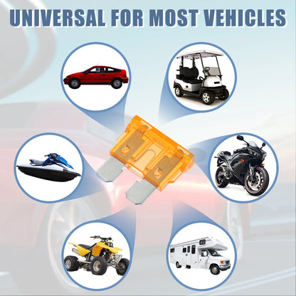 50pcs Mini Blade Style Fuses 5A for Car Boat Truck SUV Motorcycle