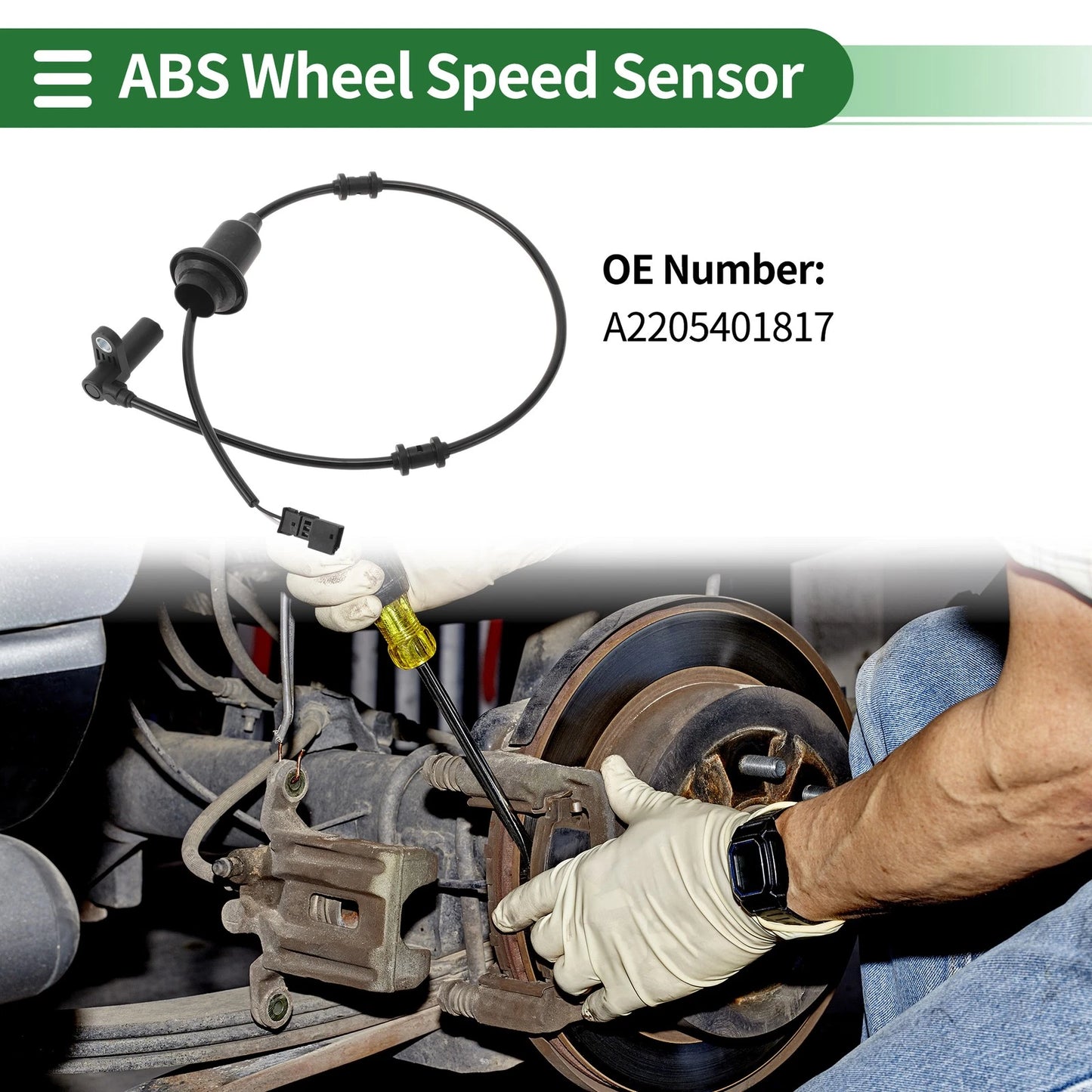 ABS Wheel Speed Sensor for Mercedes-Benz CL500 (2000–2005) No.A2205401817