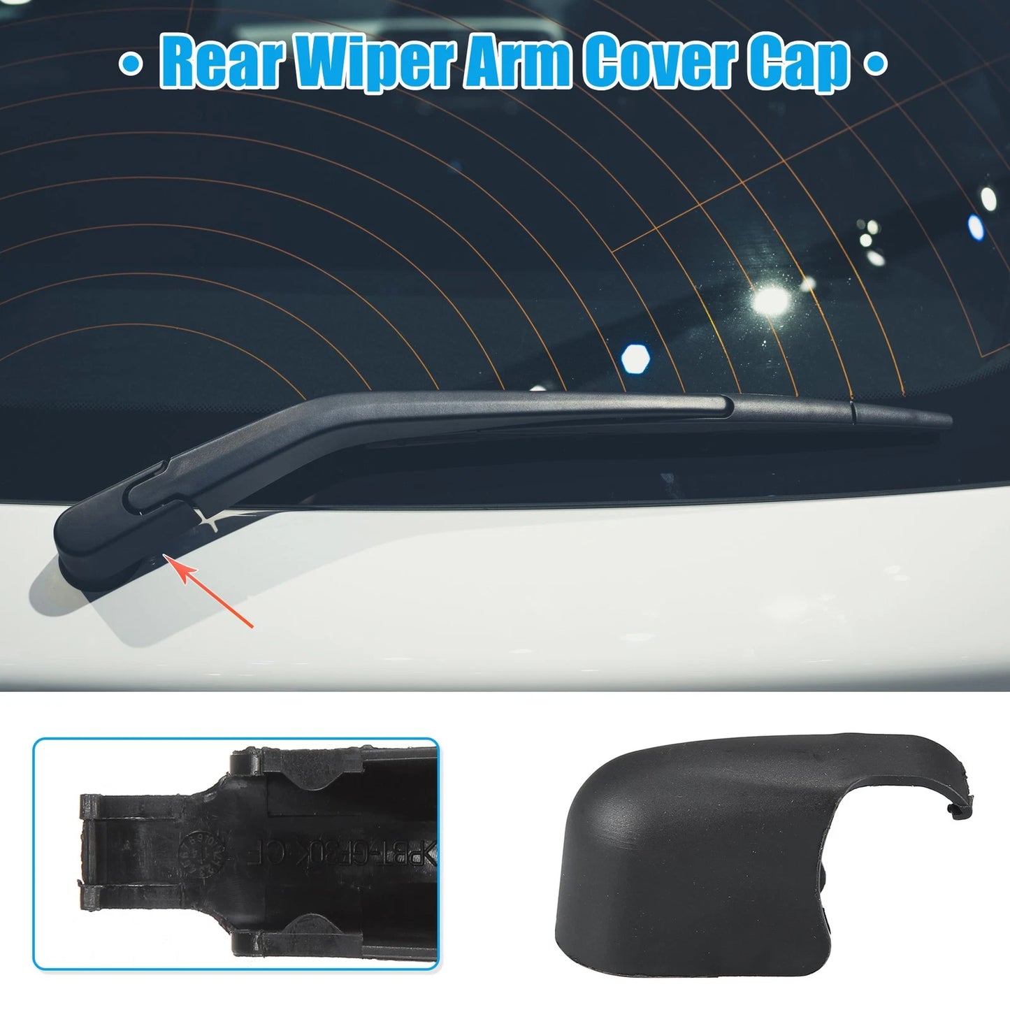 Rear Windshield Wiper Arm Nut Cover Cap for Toyota Yaris (2000–2005)