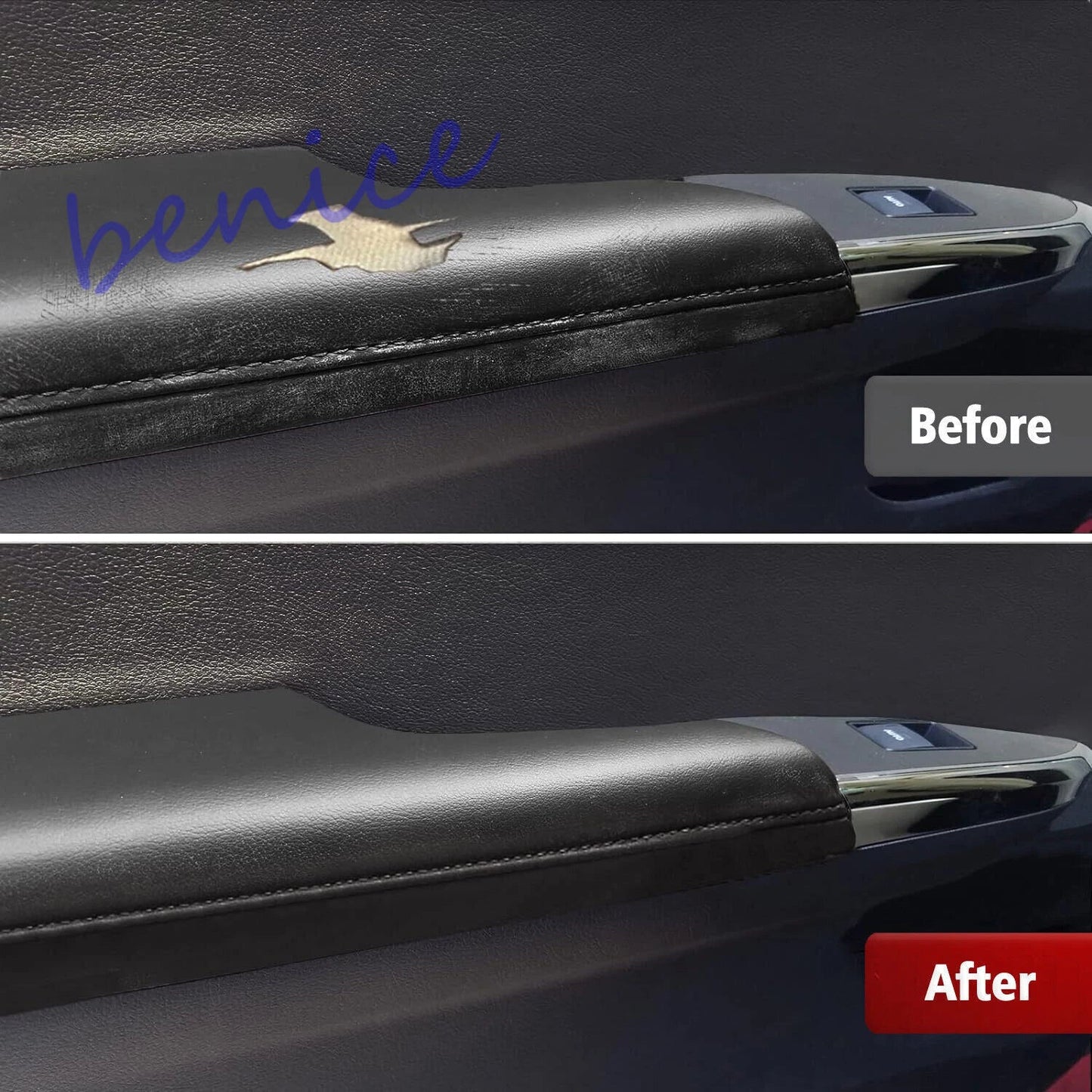 3X Lid Armrest Door Panel Cover Trim Black for Toyota Avalon (2013–2018)