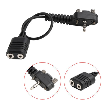 K Head 2Pin Headset Port Converter Cable for Baofeng UV9R BF-9700 BF-A58