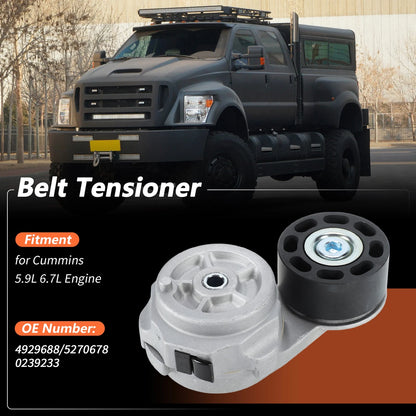 Drive Belt Tensioner Pulley for Ford F650 F750 Freightliner B2 M2 (No. 4929688)