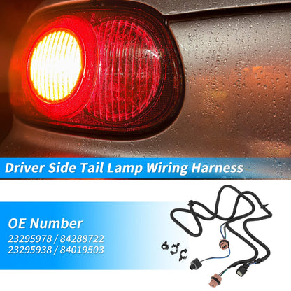 Driver Side Tail Lamp Wiring Harness for Chevrolet Silverado (2016–2019)