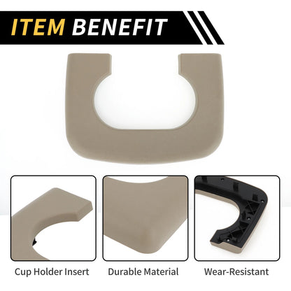 Center Console Cup Holder Pad for Ford F-150 (1997–2003) Brown