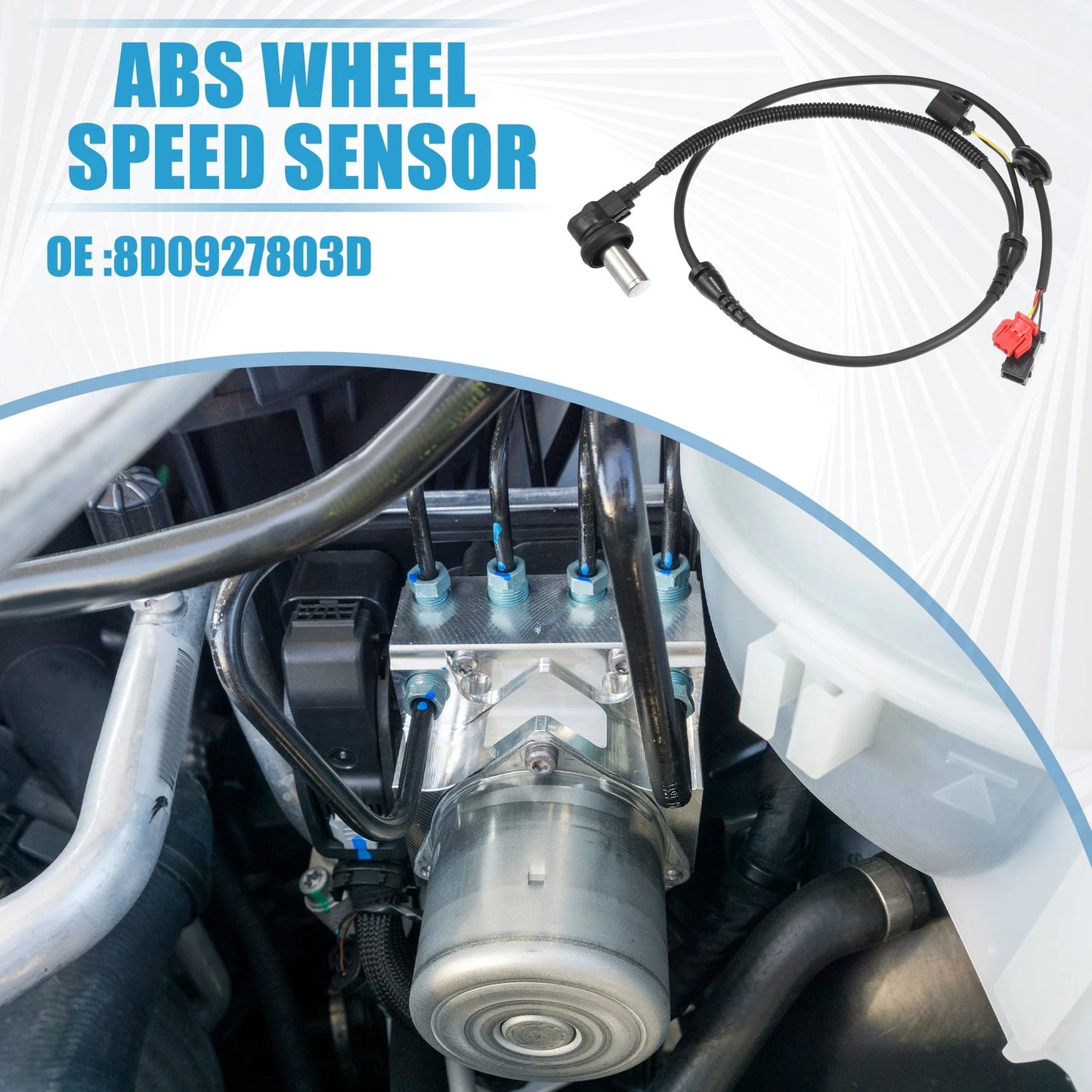 ABS Wheel Speed Sensor 8D0927803D for Audi A4 A4 Quattro S4 (1996–2001)