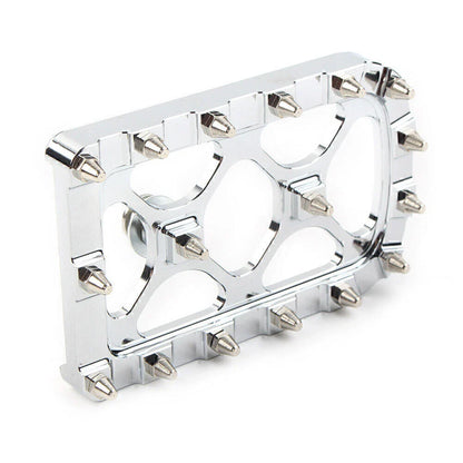 Chrome MX Style Large Brake Pedal Pad Cover for Harley Electra Glide Softail