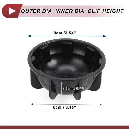 Wheel Center Caps No.A0005810000 for Mercedes Benz W205 (2015–2019) Black