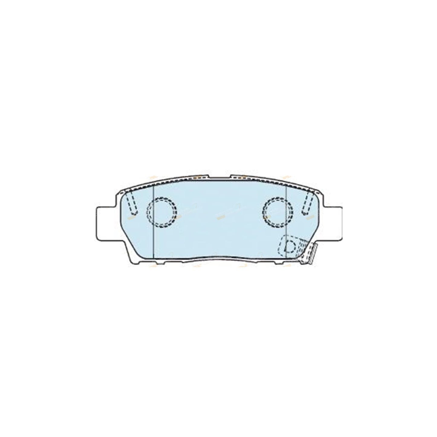 Set of 4 Rear Disc Brake Pads for Toyota Avalon (1995–1999)
