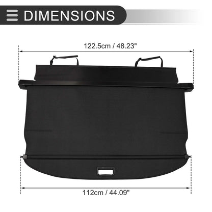 Retractable Cargo Cover for BMW X3 (2004-2010) Black Carbon Fiber