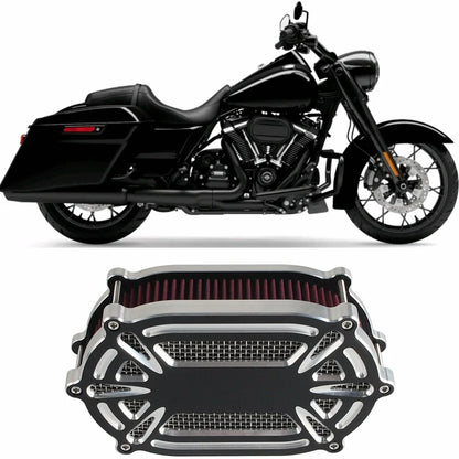 Inlet Air Intake Cleaner Replacement Filter for Harley Dyna Softail FLST (2006-2023)