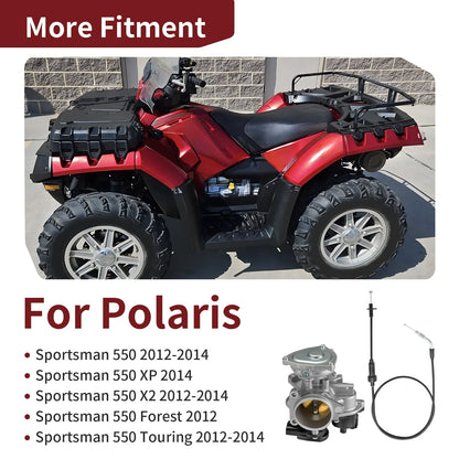 Throttle Body Assembly With Cable for Polaris Sportsman 550 Forest (2012–2014)