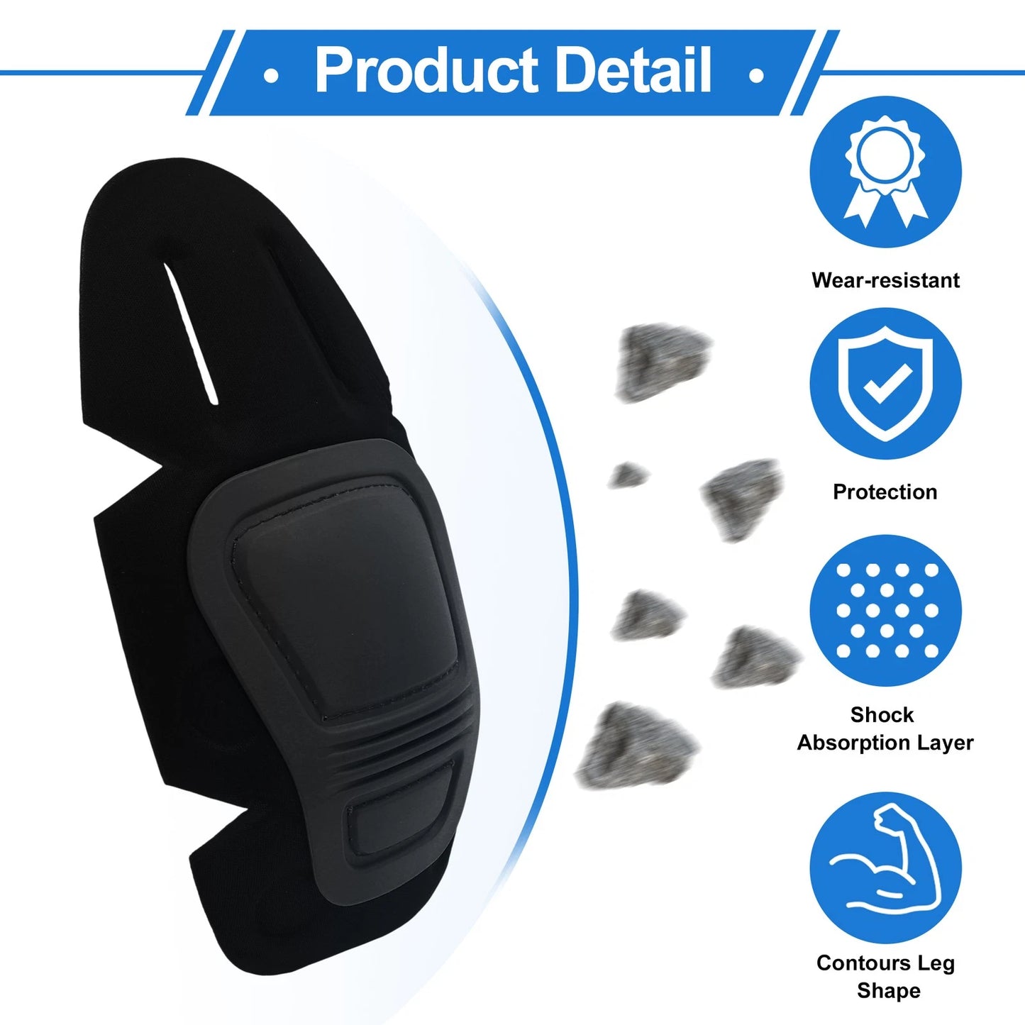 Elbow Knee Pads Set for Protective Gear (One Size)
