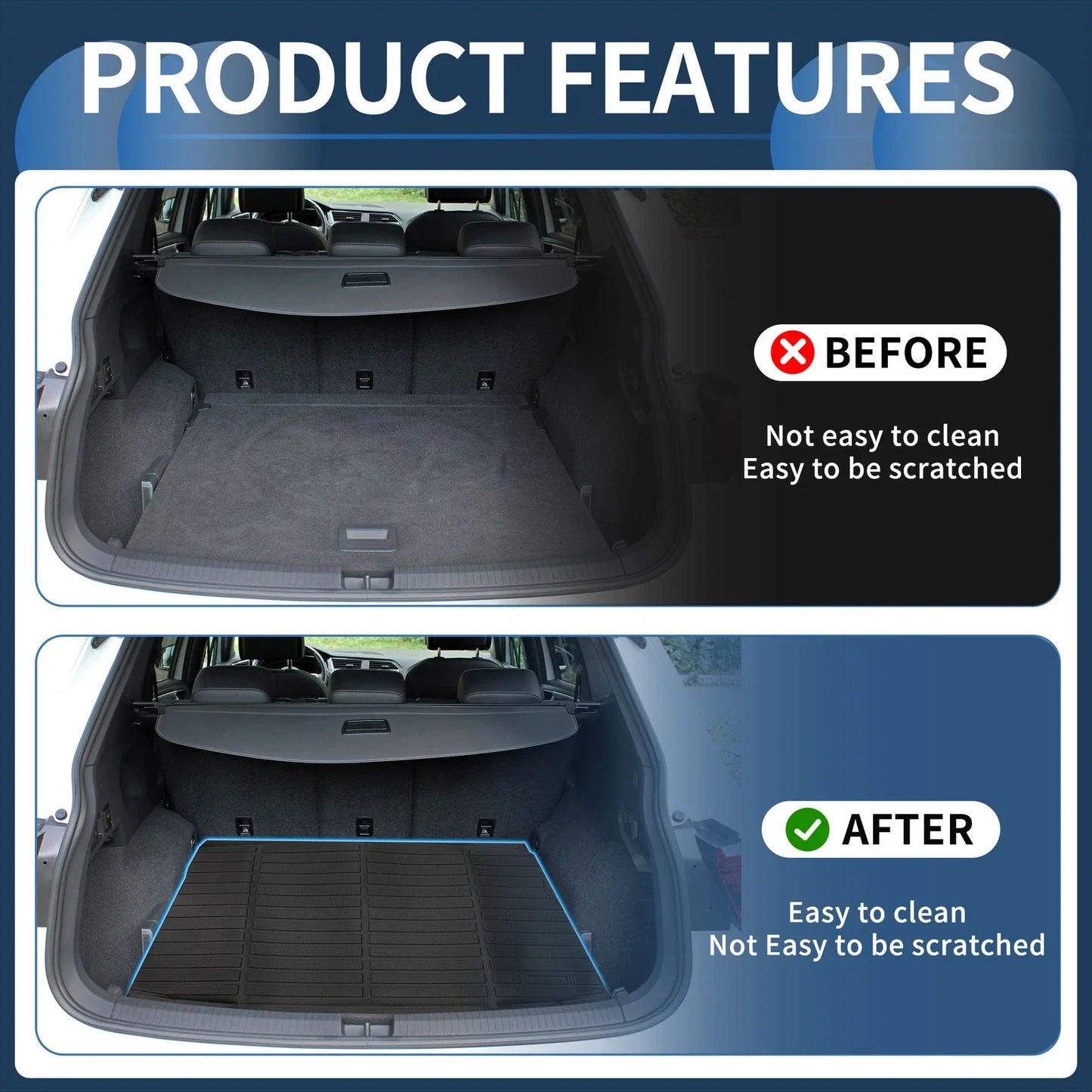 Trunk Mat for Chevrolet Trax, Buick Encore TPE Cargo Liner (2014-2023)