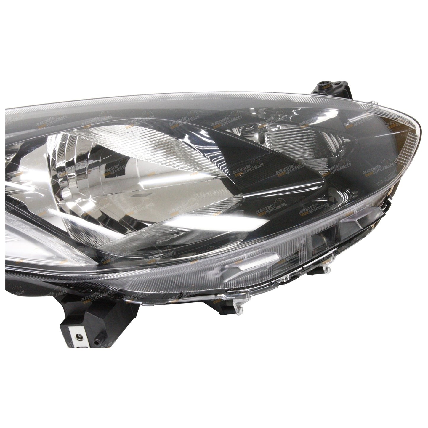 RH Black Headlight for Mazda 2 (2007–2014)